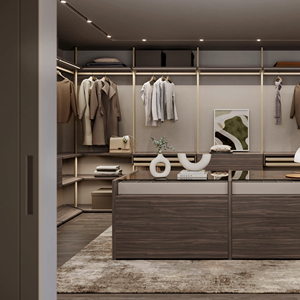 JY Project Customized European Modern <b>Hanging</b> <b>Wardrobe</b> MDF RTA Eco-Friendly Space Saving Hotel & Villa Bedroom Storage Vietnam - Product Image 2