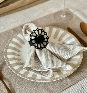 Boucle de serviette en métal, anneau noir, forme cœur, tailles personnalisées, porte-serviettes, dernières nouveautés, anneau de serviette - Product Image 4
