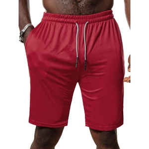 Shorts de sport pour hommes, en nylon et polyester, respirants, à séchage rapide, avec taille élastique, personnalisables en gros, pour l'entraînement, la course et la gym - Product Image 2