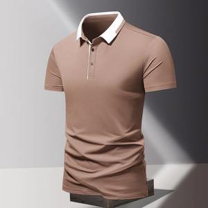 Chemises polo pour hommes grandes tailles, couleur unie, t-shirt polo pour hommes adultes, grande taille, vêtements d'été pour hommes, t-shirt polo confortable - Product Image 6