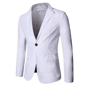 Traje Formal de 2 Piezas para Hombre, Hecho a Medida, Estilo Británico, Antiarrugas, Color Sólido, Corte Entallado, para Fiestas - Product Image 3