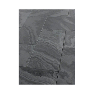 Carreaux de pierre d'ardoise noire polie pour des solutions de revêtement de sol intérieur élégantes en provenance d'Inde - Product Image 5