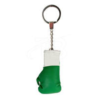 Porte-clés gant de boxe personnalisé Mini porte-clés blanc luxe personnalisé Gants de boxe Accessoires 3D Design Porte-clés de boxe en métal