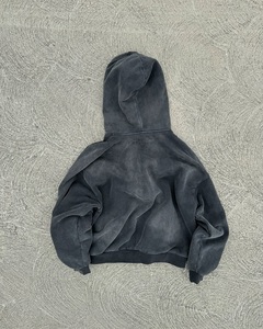 Sweat-shirt à capuche rose surdimensionné personnalisé en molleton de coton épais avec fermeture éclair intégrale pour hommes et femmes OEM ODM - Product Image 5