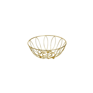 Luxurious Style Gold <b>Wire</b> Fruit <b>Basket</b> Modern Metal Bowl <b>for</b> Kitchen & Dining Table Decor Elegant Iron Art <b>Storage</b> <b>for</b> Fruit - Product Image 1