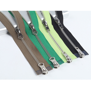 Wholesale 5# 25 Cm-60 cm Metal <b>Zipper</b> With Double Sliders and Auto Lock Apparel <b>Zippers</b> for Bags Clothing Tent - Product Image 2