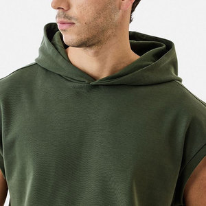 Sweat-shirt à capuche zippé respirant en molleton de coton doux pour garçons et hommes, avec poches, logo personnalisé, idéal pour l'été, vente en gros OEM ODM - Product Image 5