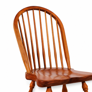 Classic Windsor <b>Dining</b> <b>Chair</b> Solid Wood Spindle Back <b>Chair</b> Turned Legs Farmhouse <b>Rustic</b> Country Style Wooden Furniture - Product Image 4