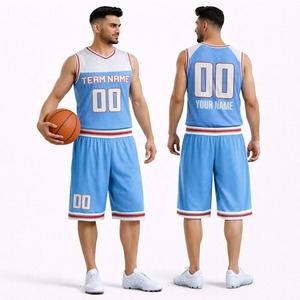 Ensemble d'uniformes de basketball unisexes respirants de haute qualité, sans manches, avec logo personnalisé, séchage rapide, anti-UV, anti-bactérien - Product Image 3