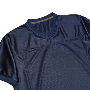 Street Wear 100% Polyester Fabric Sublimation Printed Custom Football Jersey Blank <b>Mesh</b> <b>Short</b> Sleeve UV Protection Front Logo - Product Image 4
