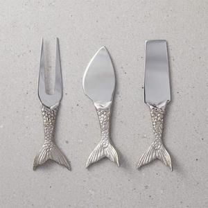 Juego de Cuchillos para Queso de Último Modelo para Fiestas, Juego de Servidores de Pastel de Acero Inoxidable, Cubiertos Reutilizables para Servir Postres, 3 Piezas - Product Image 5