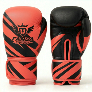 High Quality Breathable Boxing Training Gloves with for Closure and <b>Hook</b>-and-Loop Wrist <b>Plastic</b> Material - Product Image 2