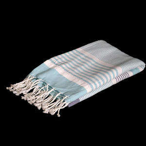 Nouvelle Arrivée 2026 – Serviettes de Plage Fouta Rayées 100% Coton Recyclé avec Personnalisation pour Usage Domestique – Fournisseurs Indiens - Product Image 1