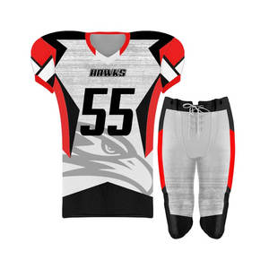 Uniforme de Fútbol Americano con Protecciones, Uniforme de Fútbol Americano para Hombre de Alta Calidad, Diseño de Uniforme de Fútbol Americano, Uniforme Personalizado para Equipos - Product Image 1
