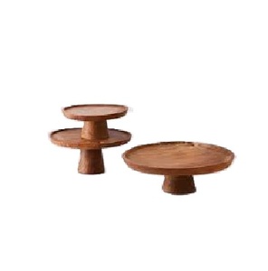 Newly <b>Crafted</b> Design Cake Stand Wooden Cake Stand Cake <b>Tools</b> Wooden Cake Platter Solid Wood Cake Stand At very cheap Price - Product Image 1