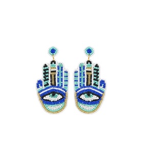 Pendientes de Cuentas de Semillas de Moda, Joyería de Diseño Único, Pendientes de Cuentas de Semillas Hechos a Mano de Lujo, Estilo Étnico Bohemio - Product Image 6
