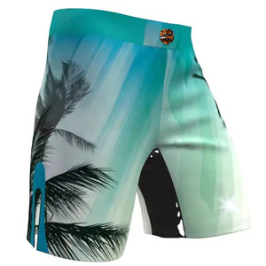 Pantalones cortos ligeros para hombres diseñados para brindar comodidad, movilidad y fuerza durante el entrenamiento de MMA y las sesiones de gimnasio. - Product Image 2