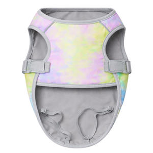 Vêtements pour animaux de compagnie haute durabilité : Gilets et manteaux sans manches pour chiens, vêtements légers et respirants, veste imprimée tie-dye - Product Image 5