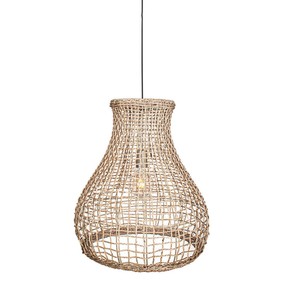 ODM Service Sustainable Seagrass Lampshade Decorative Woven <b>Ceiling</b> <b>Light</b> Shade Manufacturer - Product Image 1