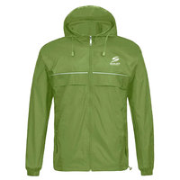 Veste coupe-vent à capuche pour homme, coupe classique, respirante et imperméable, logo sur le devant, pour un usage quotidien