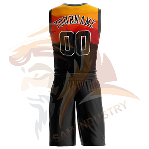 Nouveauté : Ensemble d'uniformes de basketball personnalisés, respirants et écologiques, en polyester de haute qualité, confortables à porter - Product Image 3