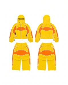 Ensemble de survêtement coupe-vent imperméable à réponse rapide - Mélange de coton - Coupe ample et oversize - Fabricant B2B - Product Image 3