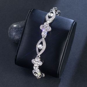 Bracelet unisexe de luxe plaqué or, style hip-hop, avec diamants taille brillant ronde, design tennis, idéal pour un cadeau - Product Image 1