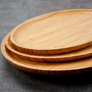 Modern Design Eco-Friendly Wooden <b>Disposable</b> <b>Plates</b> with Customized Pattern Polished Finish Shape Dishwasher Safe for Party Use - Product Image 3