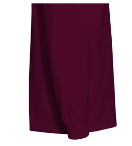 <b>Men's</b> Solid Purple Long Sleeve <b>Shirt</b> Plain Dyed Athletic Wear - Product Image 3