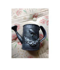 Bidon d'eau galvanisé de longue durée avec une illustration imprimée en émail élégant parfait pour l'apparence de tout jardin ou affichage de plantes d'intérieur - Product Image 6