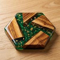 Meilleures ventes 2026 : Sous-verres faits main en bois et résine pour tasses et mugs, idéaux pour la cuisine, la table à manger et les tables à café et à thé