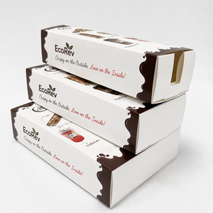 Nueva Caja de Papel para Alimentos Ecológica y Biodegradable con Logotipo Personalizado, para Dulces, Mochi, Donuts, Waffles y Galletas - Product Image 2