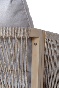 Juego de sillones de cuerda modernos de mejor valor Durable, cómodo marco de madera de acacia con cojines Patios al aire libre, hoteles de Vietnam - Product Image 4