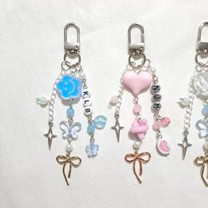 MD Handicrafts Classic Eco-Friendly Handmade Beaded <b>Keychain</b> with <b>Customized</b> Circle Design - Product Image 1