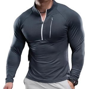 New <b>Men's</b> Sports <b>Gym</b> Fitness <b>Tops</b> Running Training Clothes Round Neck Quick-drying Breathable <b>Long</b>-<b>sleeved</b> T-shirt Autumn - Product Image 6