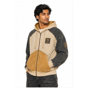 Top Quality Men <b>Vintage</b> Zip Hoodie Classic Washed Streetwear <b>Sweatshirt</b> For Everyday Fashion And Outdoor Wear - Product Image 4
