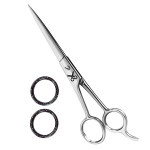 Ciseaux de barbier professionnels les plus vendus, pour droitiers, manche long, acier inoxydable - Product Image 1
