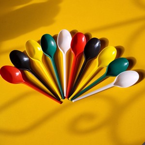 Cuillère en plastique jetable personnalisée OEM à bas prix, fabriquée au Vietnam, couleur personnalisée, pour restaurant, pique-nique, haute qualité - Product Image 2
