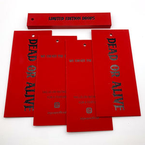 OEM 2026 Custom Exclusive Glitter Logo Effect Thick Luxury Swing <b>Tags</b> Luxury Hangtag for Formal Clothing - Product Image 4