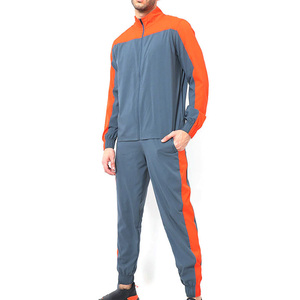 Men's Tracksuit Set Colorblock <b>Track</b> <b>Jacket</b> Stand Collar Full Zip Jogger Pants 2 Piece Athletic Gym Sportswear Custom - Product Image 1
