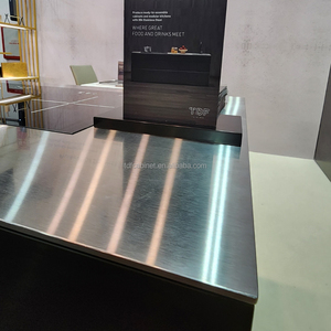 Tùy Chỉnh Cao cấp Sang Trọng 304 Thép Không Gỉ Nhôm Hồ Sơ Composite Bảng Điều Chỉnh Treo Tường Tủ Bếp Đặt Modular Nhà Bếp - Product Image 5