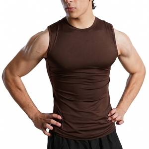 Débardeur de sport pour homme léger, extensible, compressif, pour fitness, gym, course à pied et activités sportives - Product Image 6