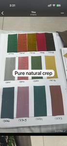 Tela de Crepé de Viscosa Natural Pura, Tejido Grueso de 99 GSM para Ropa Étnica Femenina, Tejido Liso de 44 Pulgadas de Ancho, Gujarat, India, 11 KG - Product Image 3