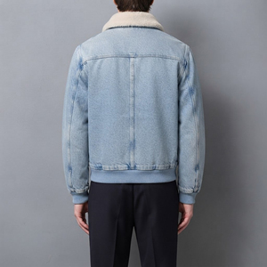 Veste en jean pour homme, sur mesure, 100% coton, 14 oz, tissu denim vintage, broderie personnalisée, logo tendance, fabrication OEM - Product Image 3