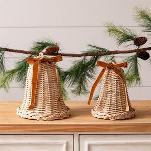 Decorative Handmade Rattan <b>Cow</b> <b>Bell</b> Wall Hanging Ornament For Vintage Farmhouse Interior And Garden Spaces - Product Image 4