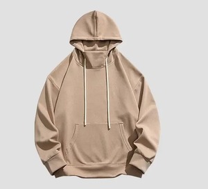 เสื้อสเวตเชิ้ตคอกลมทรงโอเวอร์ไซส์สำหรับผู้ชาย สีพื้น เรียบง่าย ระบายอากาศได้ดี ผ้าถักเนื้อกำมะหยี่ 100% ผ้าฝ้าย ทรงหลวม แขนยาว สำหรับฤดูใบไม้ผลิ - Product Image 5