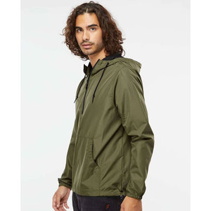 Chaqueta Cortavientos Unisex Verde Oliva, Chaqueta Cortavientos Ligera con Cierre de Cremallera, Chaqueta Cortavientos Verde Oliva con Cierre de Cremallera para Hombre y Mujer - Product Image 2