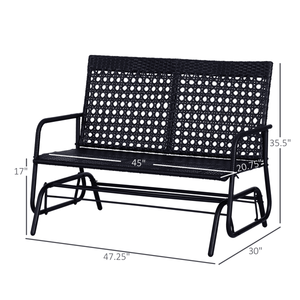 Sedia a dondolo da giardino per panche da patio - Product Image 5
