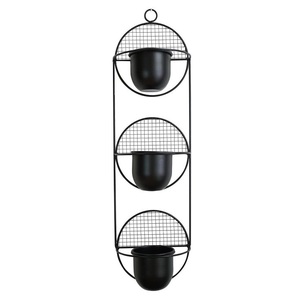 Pot suspendu minimaliste en laiton doré, design circulaire, finition dorée, support pour plantes d'intérieur, décoration végétale - Product Image 3