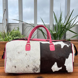 High Quality Custom Logo Hand Tooled <b>Leather</b> Travel <b>Bag</b> New Style Fashion Duffle with <b>Weekender</b> Zipper Portable for <b>Men</b> Women - Product Image 5